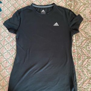 Adidas black workout shirt Sz sm